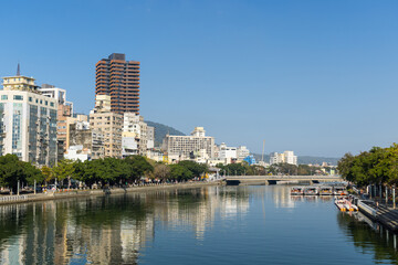 Fototapeta na wymiar Riverside in kaohsiung city at Taiwan