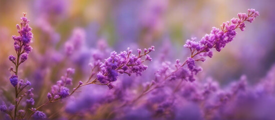 Beautiful violet verbena flowers.