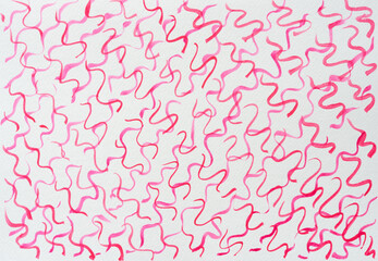 short wavy worm-like squiggly lines on textured paper