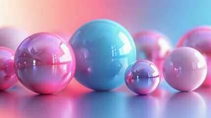 Colorful Balls on Table
