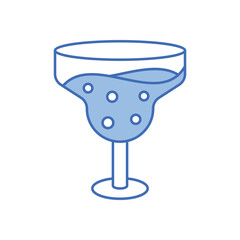 Blue Line Lime Juice vector icon
