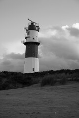Leuchtturm auf der Insel Borkum, Niedersachsen, Deutschland 
