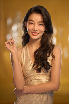 Portrait of Young Beauty Makeup and Beauty