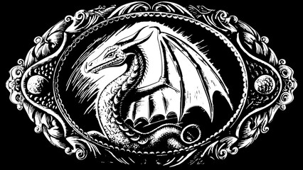 dragoon-camafeum vector illustration