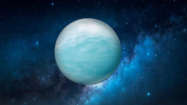 The planet Uranus. Uranus in Space