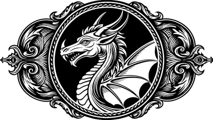 dragoon-camafeum vector illustration