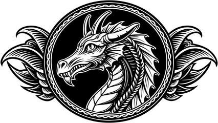 dragoon-camafeum vector illustration