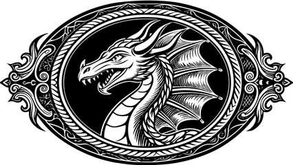 dragoon-camafeum vector illustration