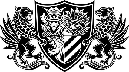 heraldry-side-patterns-with-white-background