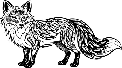 a fox vector illustration