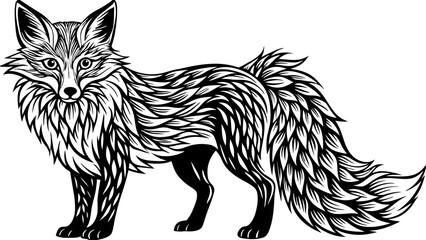 a fox vector illustration