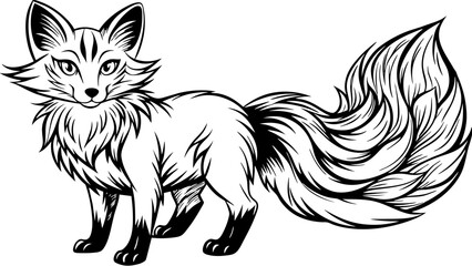 a fox vector illustration