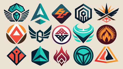 abstract-logos-collection vector illustration 