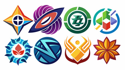 abstract-logos-collection vector illustration 