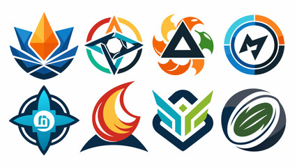 abstract-logos-collection vector illustration 