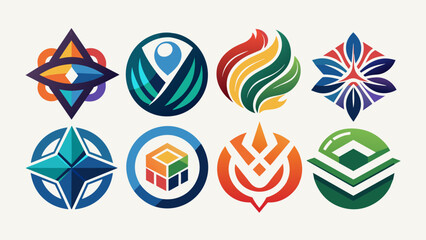 abstract-logos-collection vector illustration 