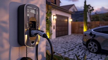 Electric Vehicle Charging at Home Station
