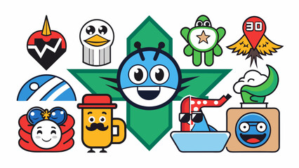 abstract-logos-collection vector illustration 