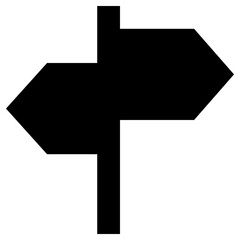 signpost icon, simple vector design