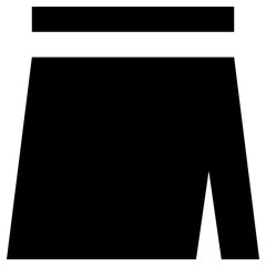 skirt icon, simple vector design