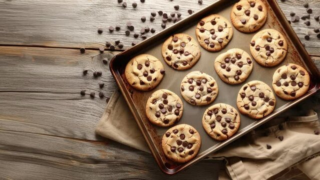 Panning over a Pan of Delicious Chocolate Chip Cookies