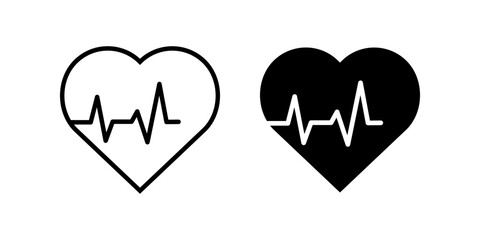 Heartbeat icon. for mobile concept and web design. vector illustration