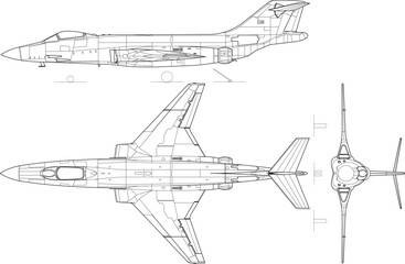 McDonnell_F-101AC_Voodoo-svg vector file.eps