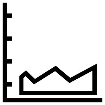 stock market icon, simple vector design
