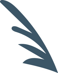 Flower leaves summer card elements spring illustration