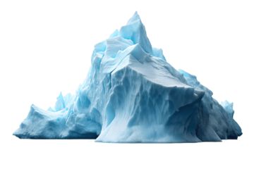 iceberg isolated on transparent background 