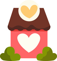 Summer gardening flowers at home nature cute vector illustration