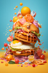 Obraz premium Case of Brilliant Summer: Rich Fauvist Composition using Glowing Colors 