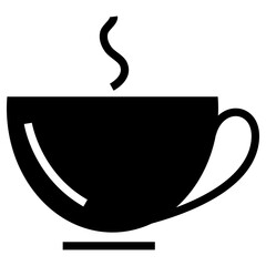 teacup icon, simple vector design - obrazy, fototapety, plakaty