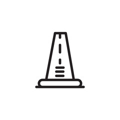 Traffic Cone Work Line Icon