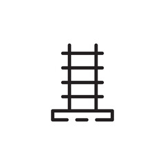 Stair Work Tools Line Icon