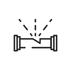 Leak Plump Tools Line Icon