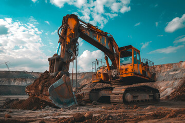 Industrial Mining Machinery at Work