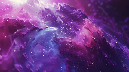 Stylized abstract interpretation of a galaxy in purples, blues, and pinks. , - obrazy, fototapety, plakaty