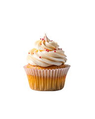 Freshly cupcake png isolated on transparent background