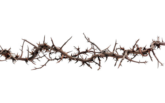 A Vine Snaking Through the Wild Isolated on Transparent Background.