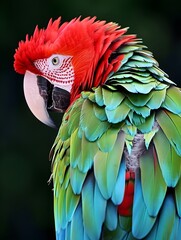Beautiful colorful parrot