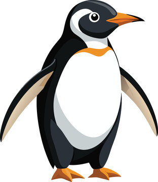 recommend clip art: penguin logo design vector illustration,  colorful cute penguins vector illustration