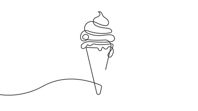 Ice cream . Confectionery. Delicious and sweet food.Dessert.illustration.	
