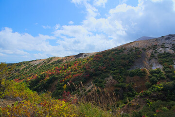 磐梯吾妻スカイラインからの眺め。磐梯吾妻スカイラインは「日本の道１００選」に指定されている最高のドライブコース。