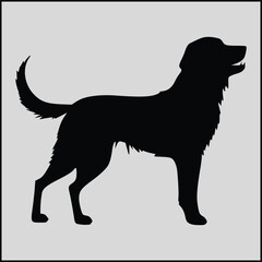 black silhouette of a dog