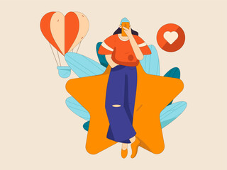 3.12 International Women's Day professional women flat character vector concept operation hand drawn illustration
