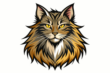 a maine coon cat is a very large breed with a beau