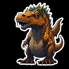 Little Cartoon Dinosaur Stickers