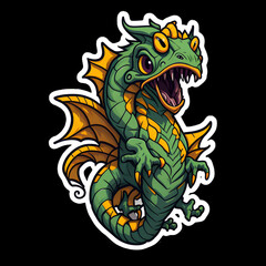 Little Cartoon Dinosaur Stickers	