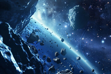Lluvia de asteroides en el universo